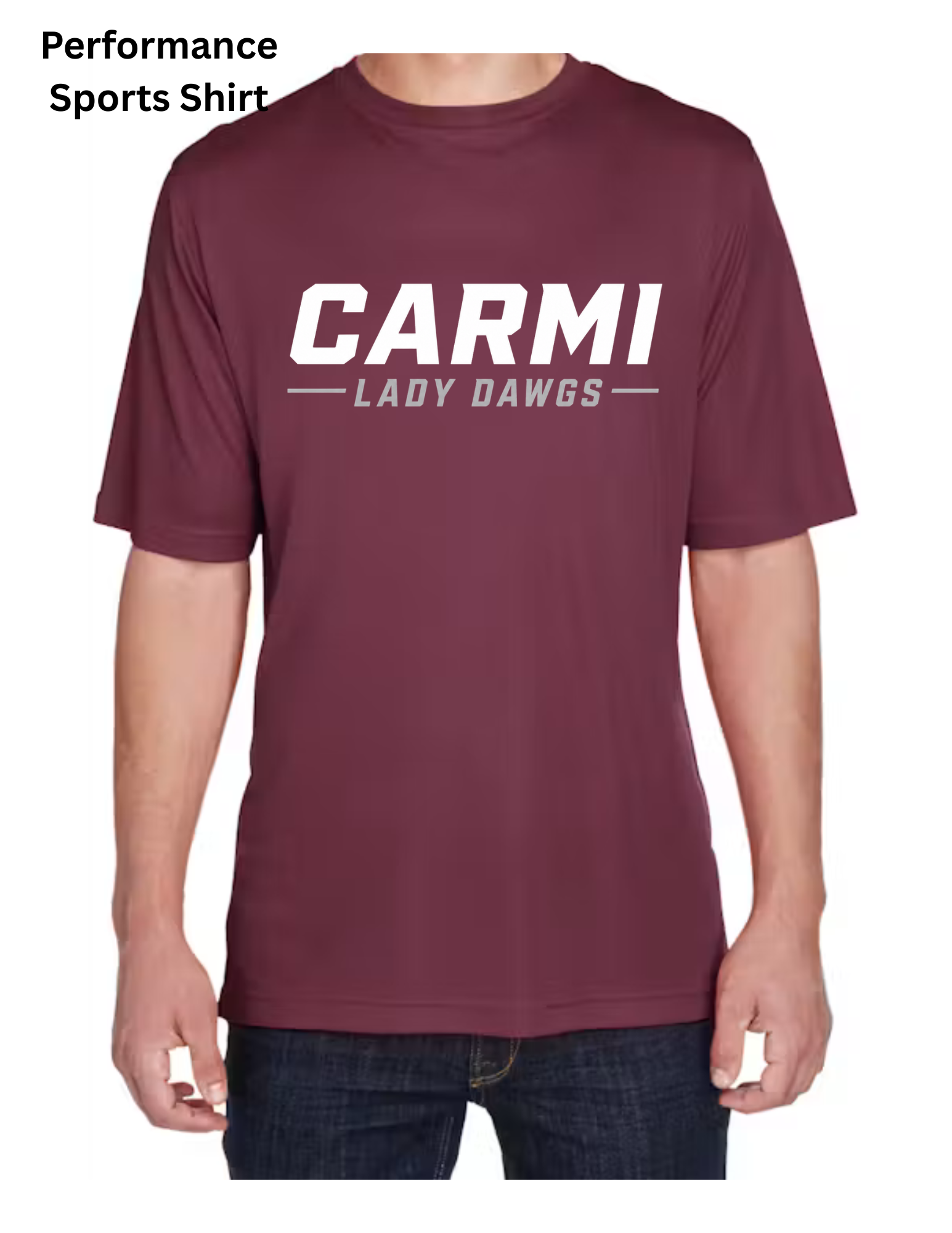Carmi Lady Dawgs performance shirt