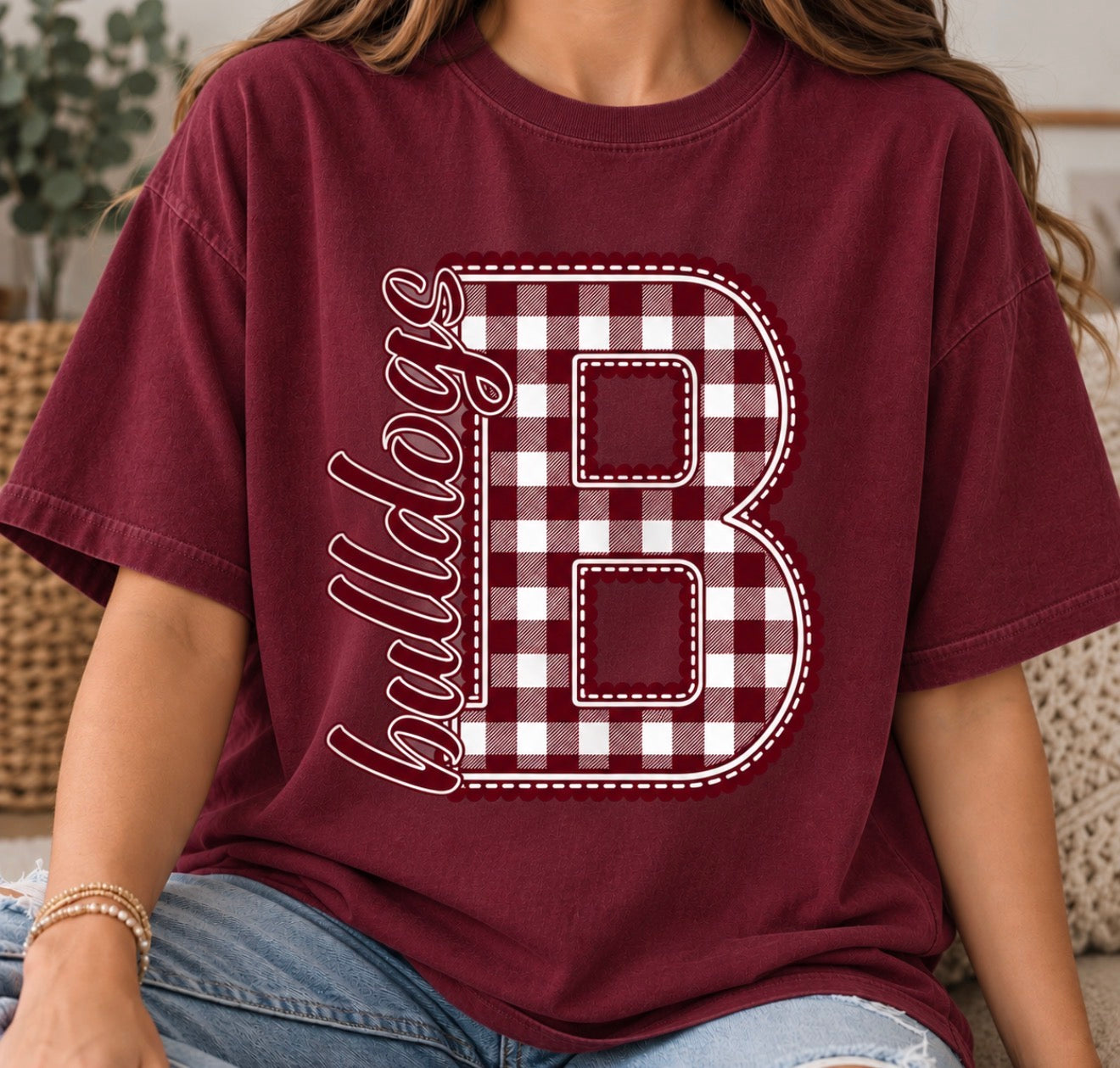 Bulldogs Plaid Comfort Colors